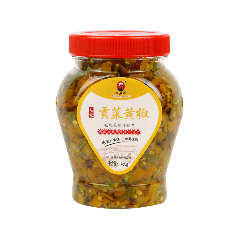 黄贡椒韶山味道 毛家饭店 贡菜黄椒 黄剁椒 黄贡辣椒