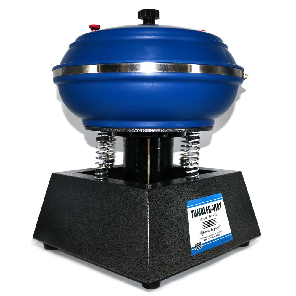 12寸振动抛光机 震桶研磨机 除玉石翡翠金属边缘毛刺清洗表层污渍 12