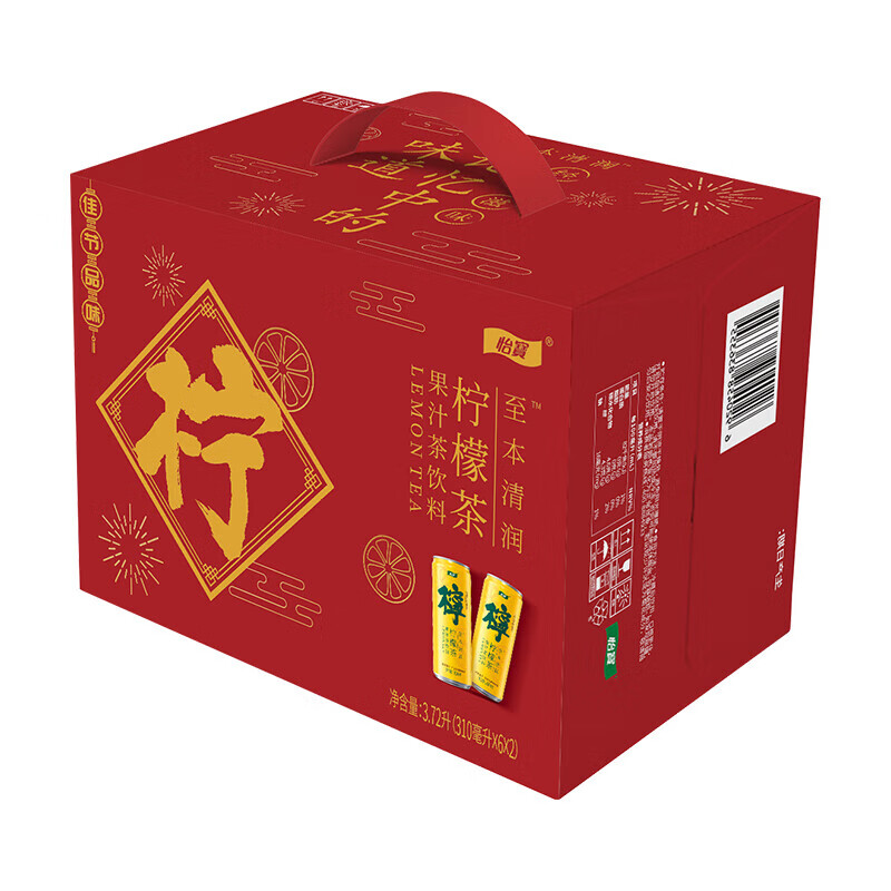 怡宝至本清润菊花茶柠檬茶饮品 柠檬茶310ml*12罐