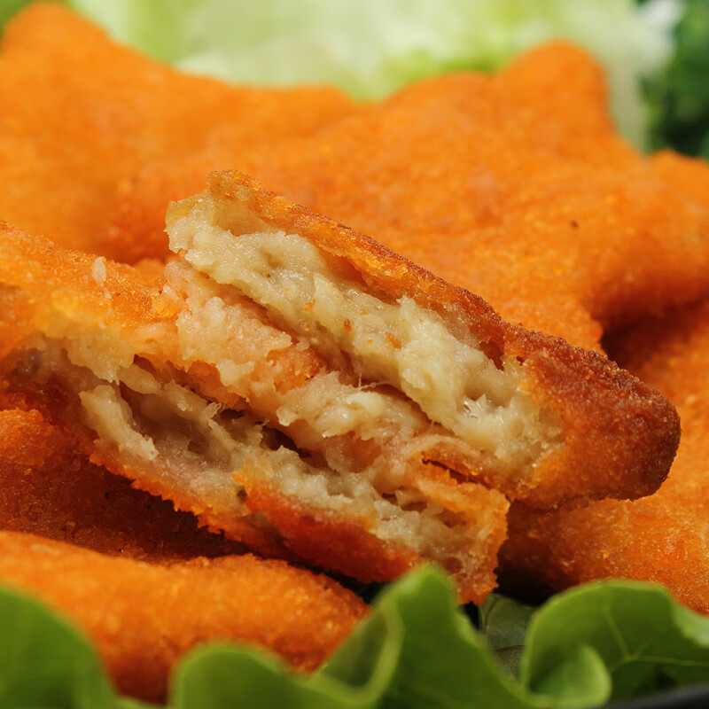 幸运星鸡块五星油炸休闲食材品鸡肉烤串烧烤小吃店速冷冻半成品