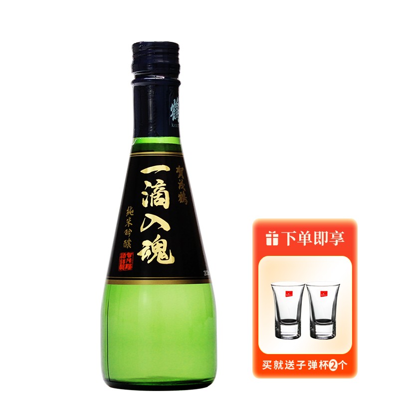 贺茂鹤一滴入魂贺茂鹤纯米吟酿清酒300ml日本原装进口洋酒发酵酒日本