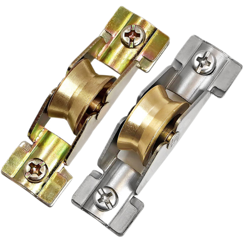 facemini cj-28 老式65型铝合金门窗滑轮移门轴承铜轮推拉窗户轨道