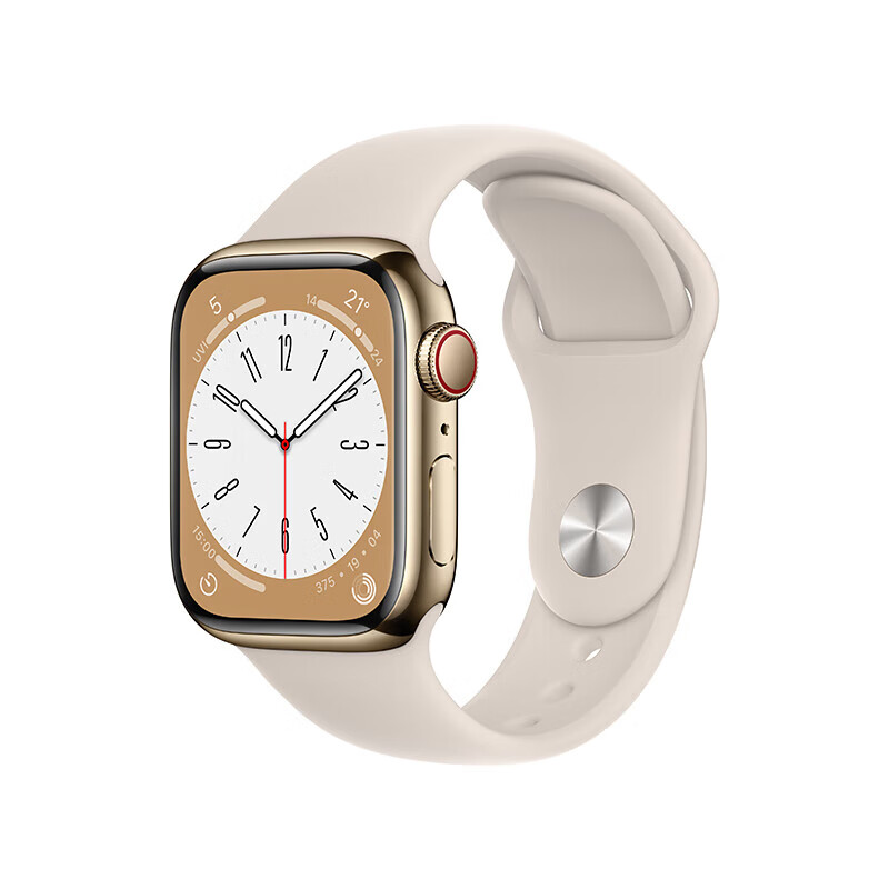 Apple Watch Series 8 智能手表GPS款41毫米星光色铝金属表壳星光色运动型表带MNP63CH/A怎么样,好用不?