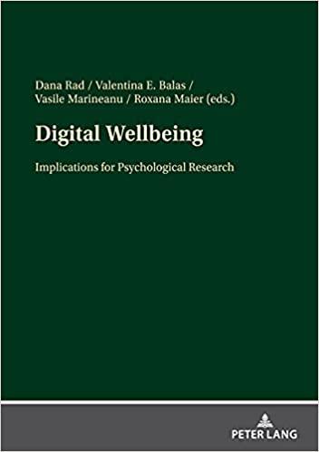 预订digital wellbeing: implications for psychologica