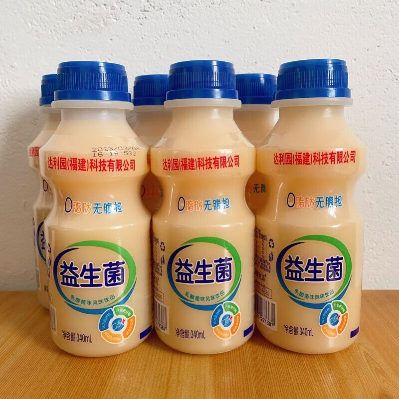 果味饮品达利园益生菌牛奶益生菌酸奶酸奶0脂肪340克 1瓶装x340ml(不)