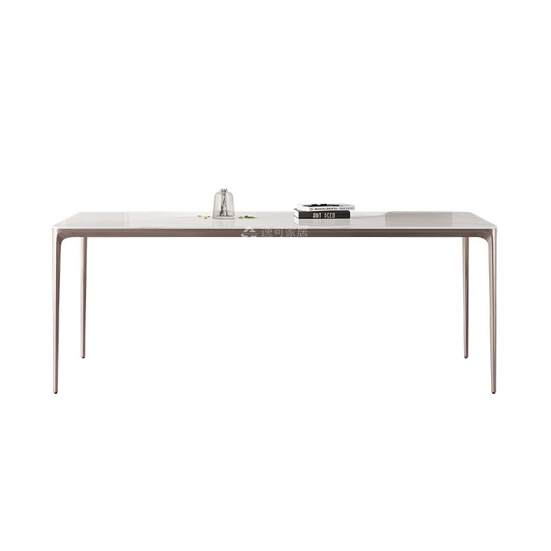 得一餐桌 意式极简岩板餐桌椅子组合家用小户型现代轻奢岛台亮光p 1.