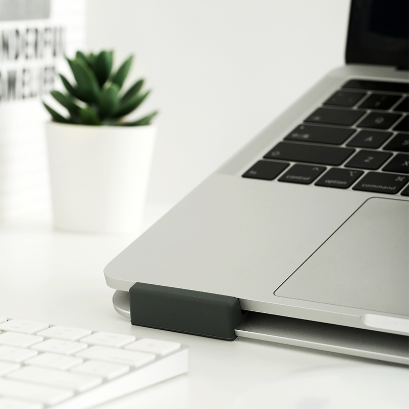 京东京造 铝合金折叠电脑IPAD支架散热支架 Macbook苹果电脑支架 银色 适用于联想苹果小米笔记本9.7~14英寸