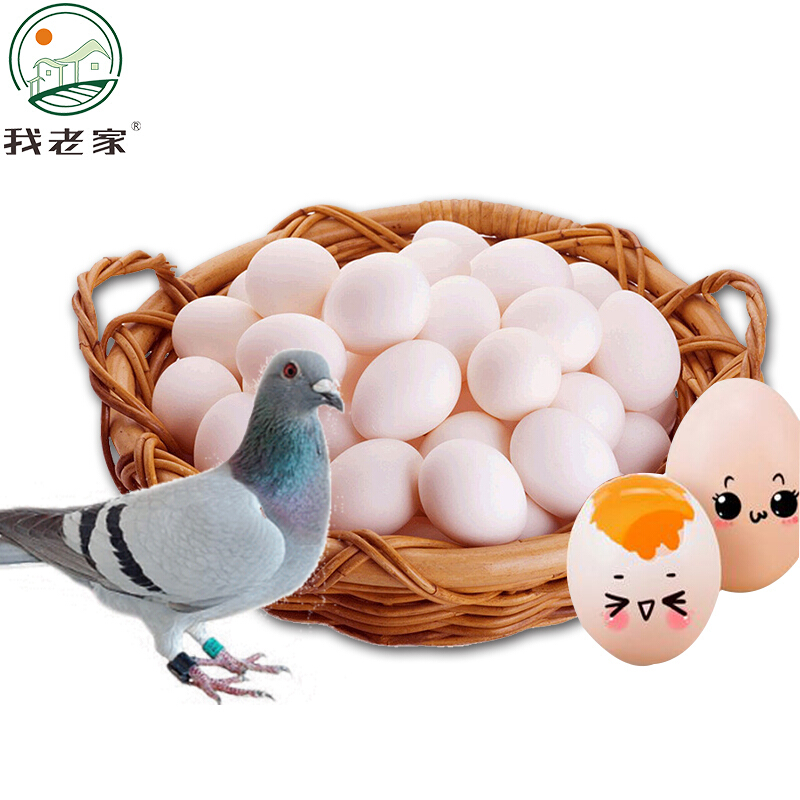 (顺丰速递)新鲜农家精选鸽子蛋原粮喂养孕妇宝宝营养辅食生鲜 20枚装