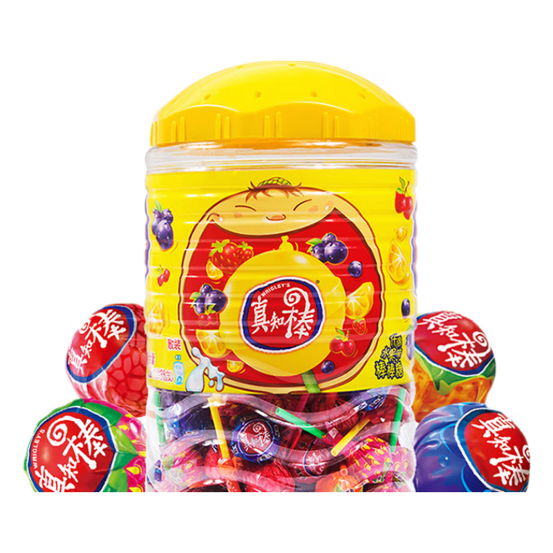 真知棒棒棒糖花束高颜值荔枝蓝莓硬糖儿童节六一散装糖果零食礼盒