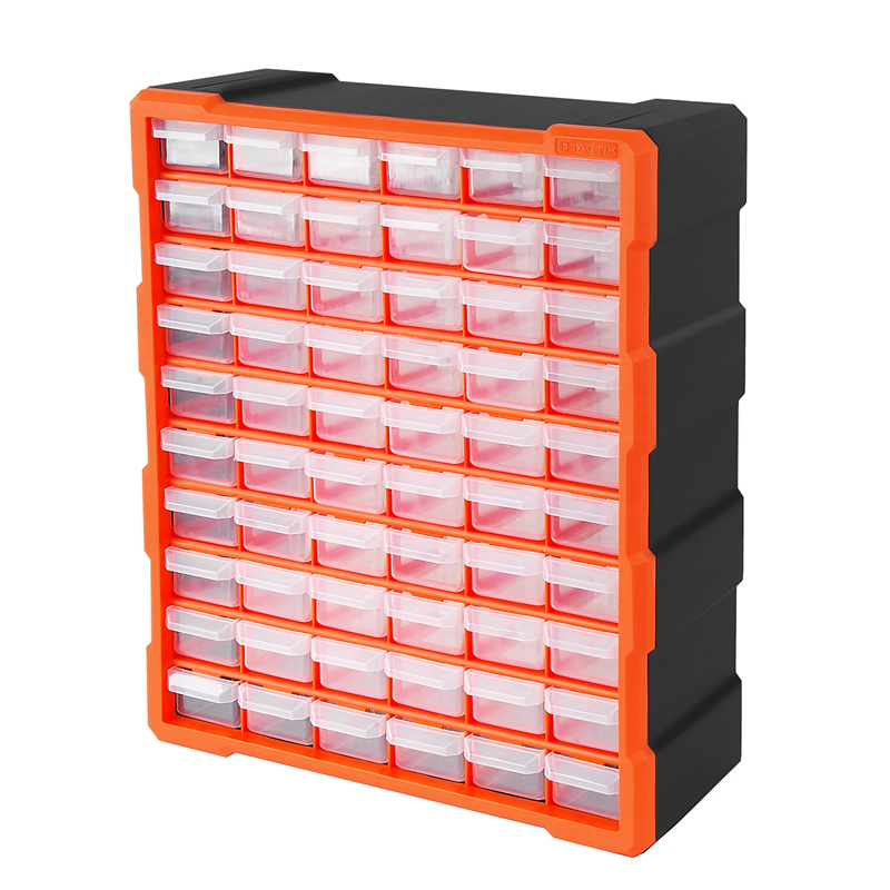 拓为(tactix)乐高收纳盒分格工具盒零件盒60格乐高lego模型零件盒可