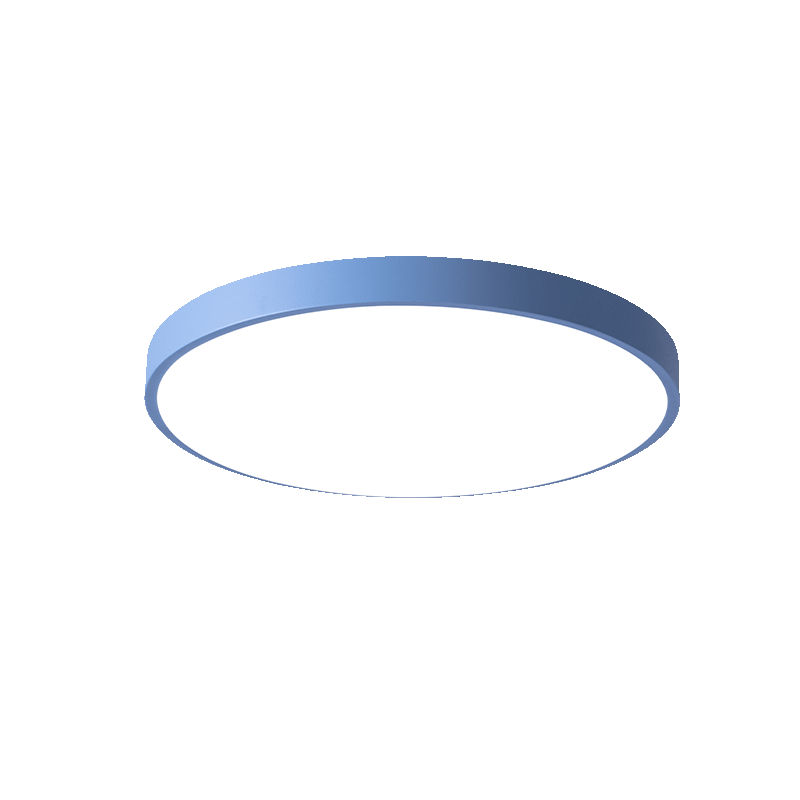 雷士(NVC) 北欧现代儿童灯 马卡龙多色卧室餐厅灯具 LED吸顶灯灯具灯饰儿童房吸顶灯卧室灯 力荐!【天空蓝】 24瓦三段调光