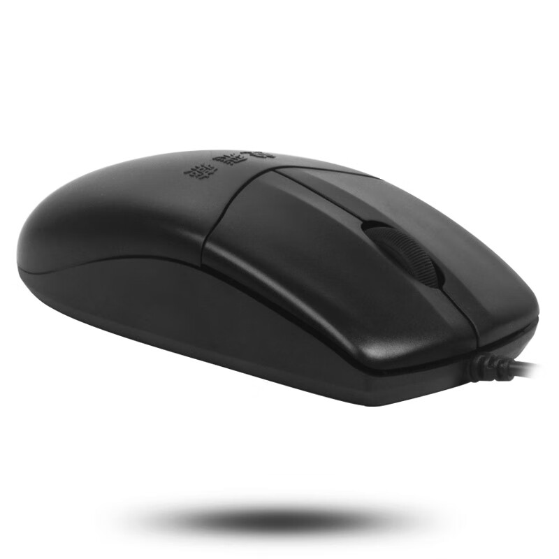 双飞燕旗舰店（A4TECH）OP-520有线鼠标USB接口商务办公PS2圆孔接口台式专用对称 OP-520SU  轻音版USB接口