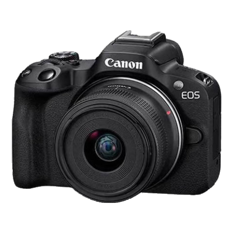 轻量小型4k高清旅游直播vlog视频 海外版佳能r50 rf18-45镜头套机