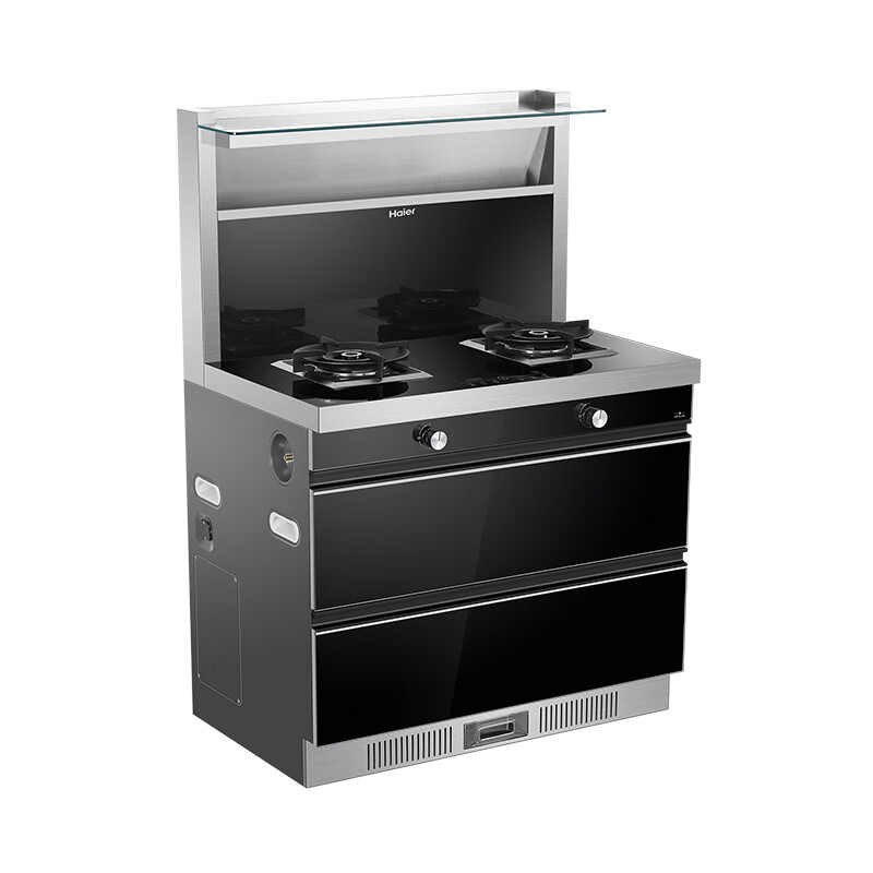 海尔（Haier）集成灶一体灶 侧吸式油烟机燃气灶 烟灶联动 光波巴氏消毒柜 烟灶消一体JJZT-J90T3X(12T)