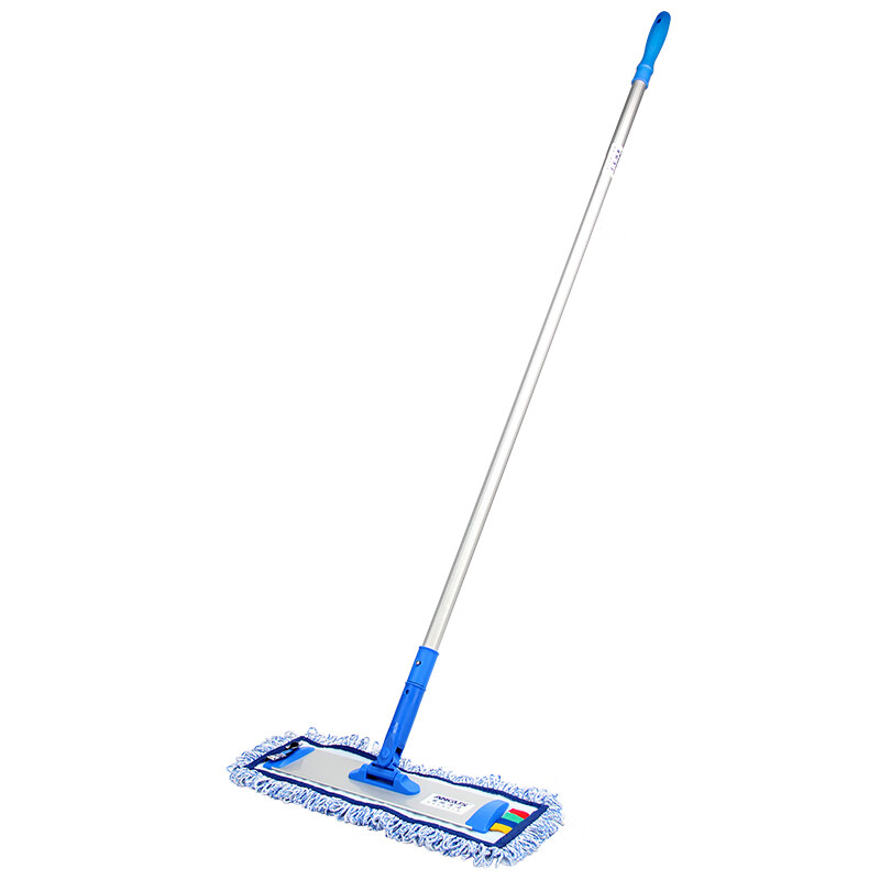 安格清洁 ag-d007 纤维尘推平板拖把医院保洁分色平拖 60cm