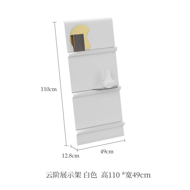 靠墙置物架可折叠便携式展示架展会商场艺术创意陈列架 高110cm*宽49