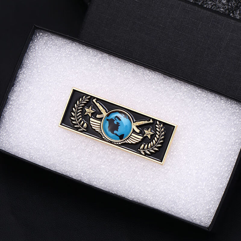 好沐音(haomuyin)csgo游戏周边经典款徽章咆哮黄金白银大地球游戏可