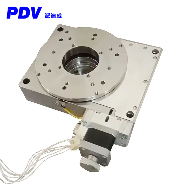 派迪威 px110-150高精度真空电动旋转台 蜗轮蜗杆回转台 360度任意