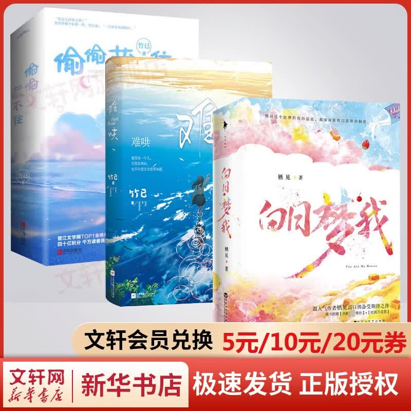 白日梦我 全二册+难哄+偷偷藏不住 全二册 竹已、栖见晋江超人气青春小说 图书