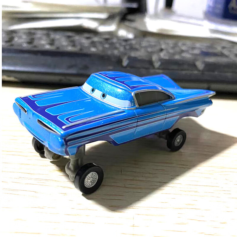 合金车模型汽车总动员赛车手高脚雷蒙玩具车 蓝色高脚雷蒙