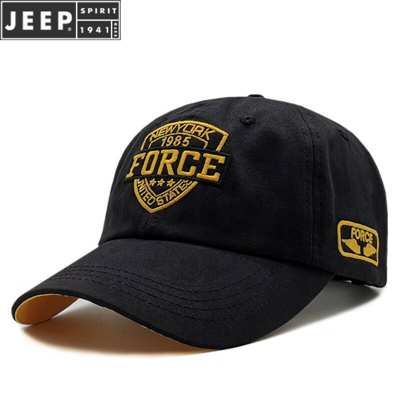 吉普(jeep)品牌帽子男韩版百搭棒球帽秋季户外遮阳太阳帽休闲透气潮牌