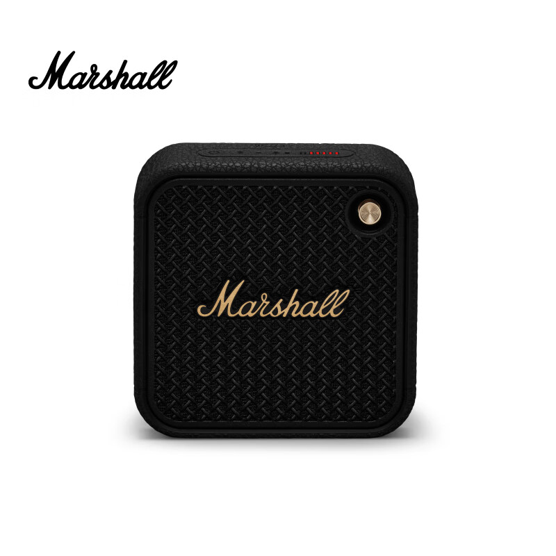 MARSHALL（马歇尔）WILLEN II 音箱便携式2代无线蓝牙家用户外防尘防水续航礼物小音响  黑金色