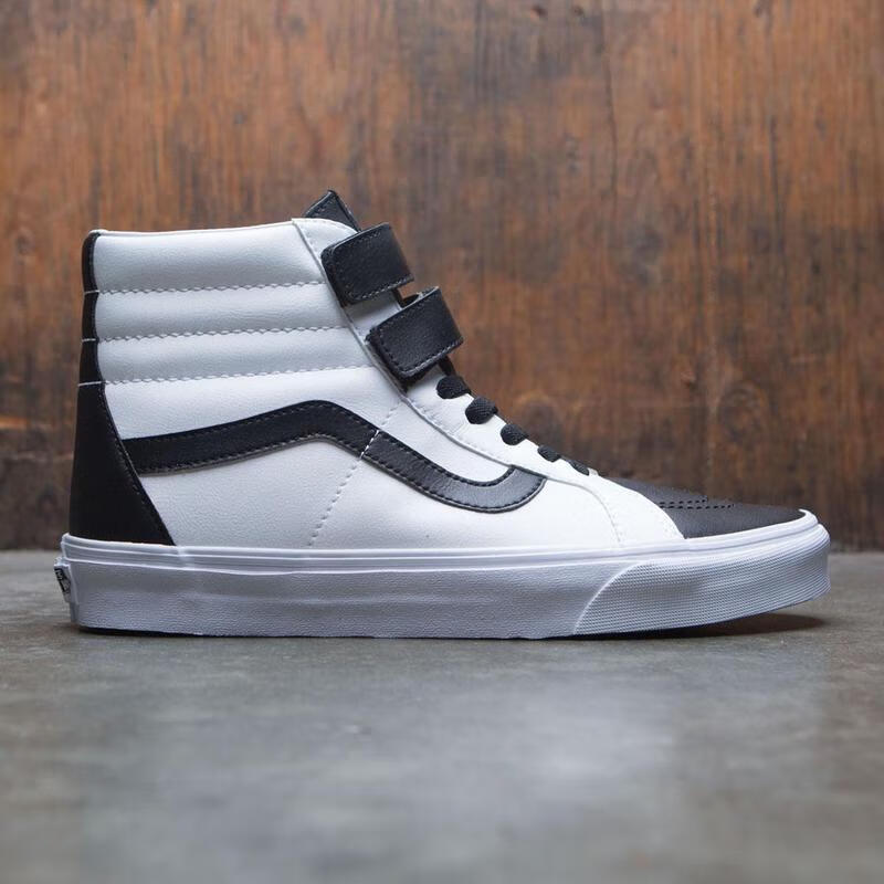 范斯(vans)休闲鞋 sk8-hi reissue v黑白熊猫配色 经典皮质防滑男女