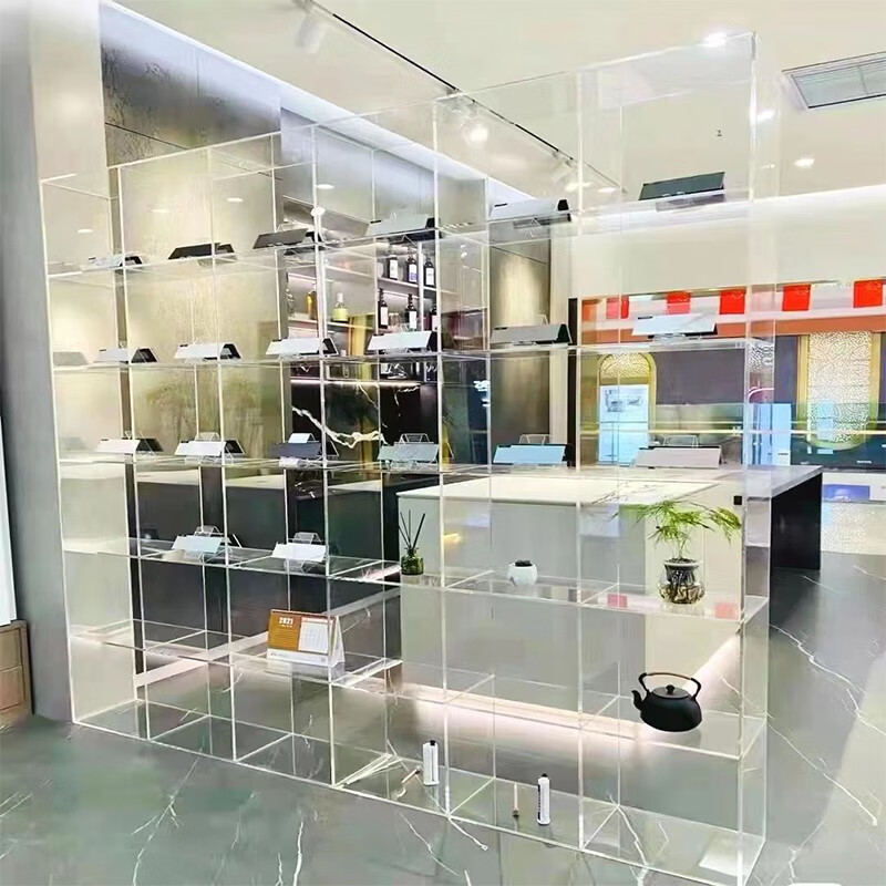 妙普乐柜玻璃展柜 定制亚克力展示柜发光柜子展厅展示架茶具化妆品