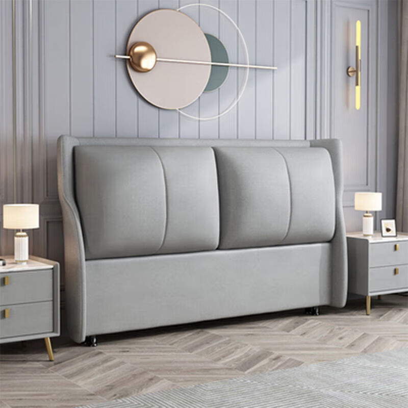 思邦豪华床头软包主卧大床双人床床头床头板落地欧式床头靠背新款