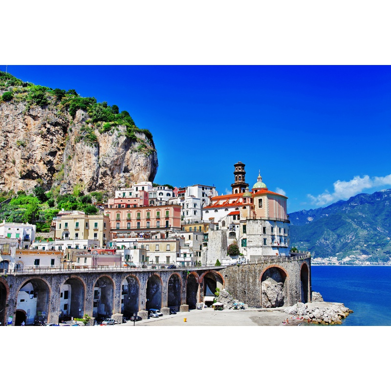 狼天影欧洲小镇建筑海报街景城镇夜景墙贴画集市城市风光墙上贴纸定制