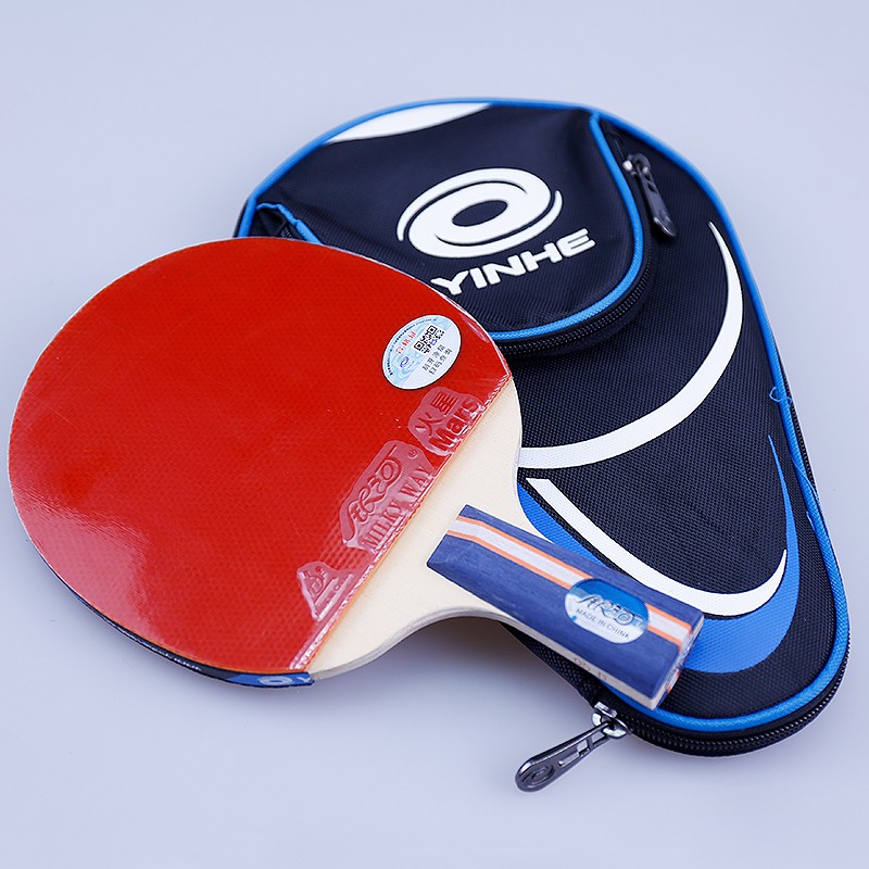 银河乒乓球拍六星单只双面反胶五星拍 5星 全面型   直拍/短手柄