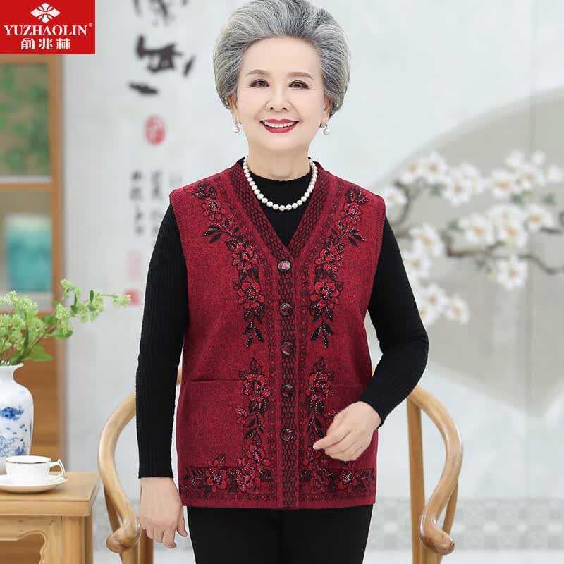 俞兆林中老年女装针织马甲妈妈装秋装背心奶奶开衫老年人衣服 Y236Z1758使用感如何?