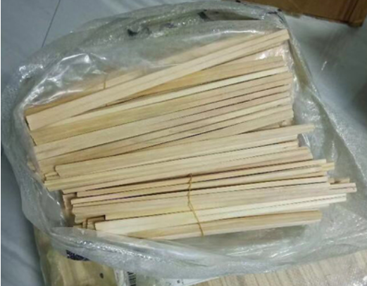 PJ一次性木质筷子小杨木筷方便筷子插秧农活工业调油漆饰品制作 好18厘米长筷子约1600双