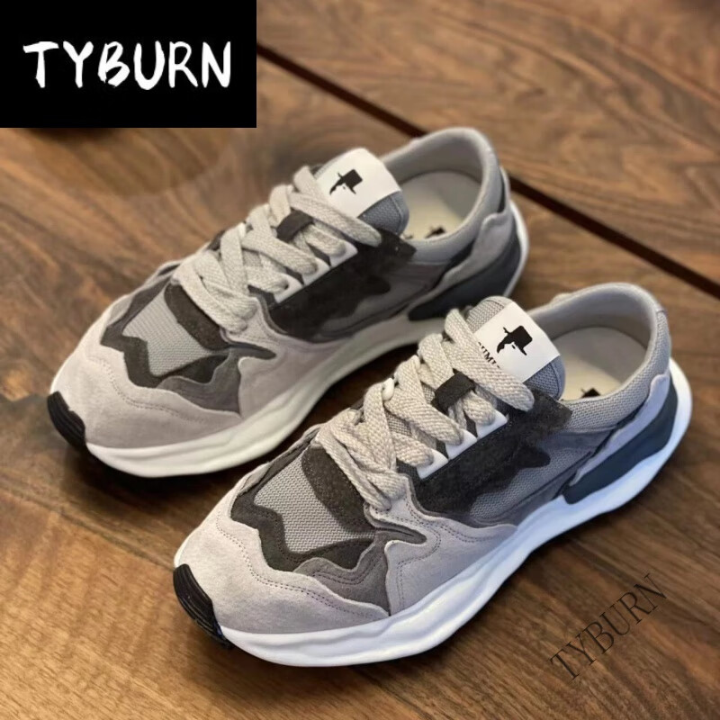 tyburngumijia/古米茄男鞋时尚潮流四季款透气男鞋溶解英训鞋 灰色色