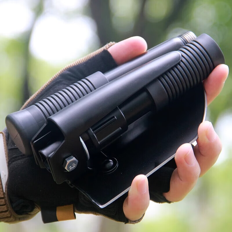 LISM工兵铲多功能铁锹折叠铲子德国锄头挖土户外钓鱼铲赶海露营防身 绿色