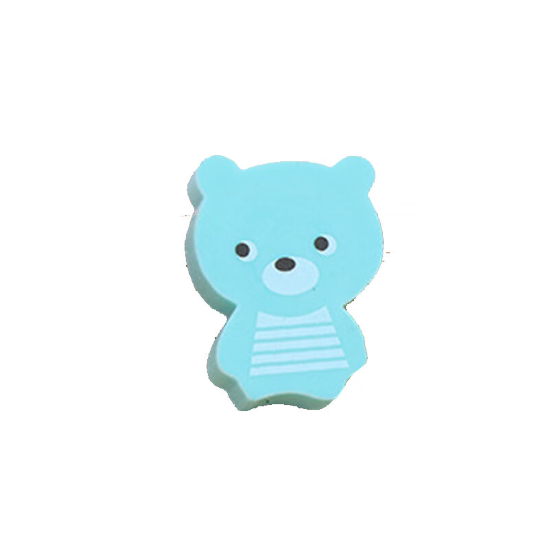 创意卡通装萌动物橡皮擦橡皮学生文具橡皮随机一个 随机一个