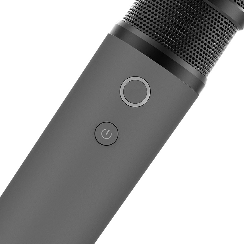 coocaa创维酷开智能电视无线麦克风家庭k歌usb话筒语音点歌投影仪笔记本教育大屏电脑录歌家庭ktv 灰色双麦电池款