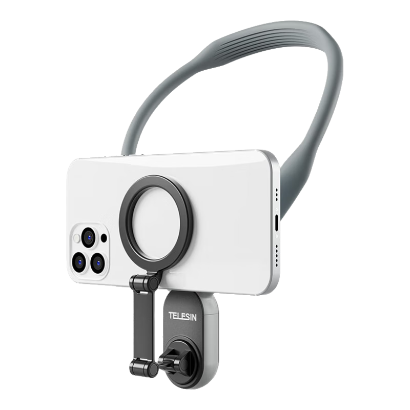 TELESIN�ֻ��Ҳ�֧�ܴ����ֻ�֧�ܵ�һ�ӽ�������ǰ�ֻ�ֱ��֧��magsafe֧�����е���vlog����֧�� ��׼��-��ɫ ���䣨�ֻ�ͨ�ã�