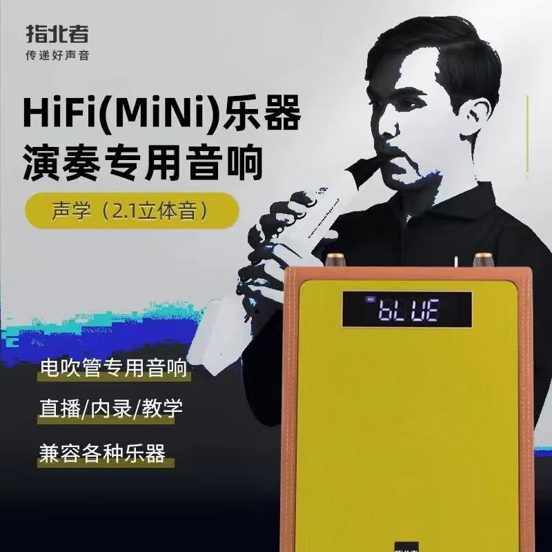 北者指北者电吹管音箱a100萨克斯户外直播内录便携多功能乐器通用音响