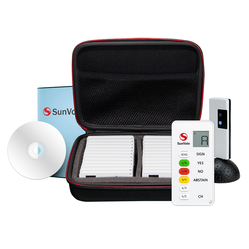 SunVote中天電子SunVote 無線課堂答題器互動教學應答器反饋器學生上課選擇器問答搶答器選擇題統(tǒng)計系統(tǒng) 30只答題器套包
