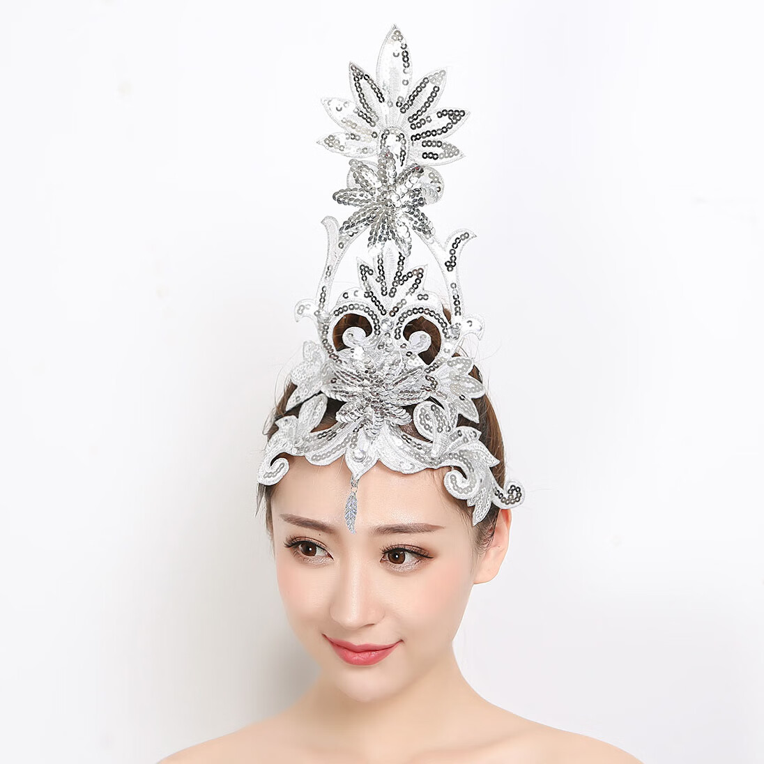 梦君宸舞蹈头饰演出头花舞台表演跳舞开场舞古典舞广场舞夸张显高女