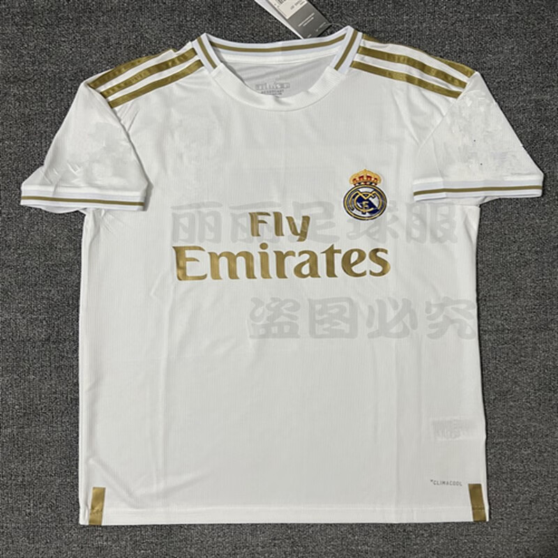 勋狸粑皇马球衣1920皇马球衣主场长i袖4号拉莫斯欧冠版c罗莫德里奇