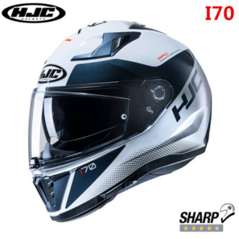 进口HJC双镜片摩托车头盔i70跑盔赛车跑车大排全盔男女四季个性男 TAS   MC10 L(56-57CM)