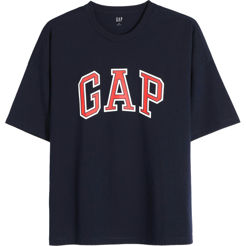 舒适品质,更多选择:Gap男女装LOGO纯棉T恤