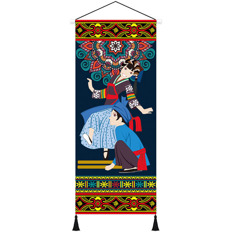 图1布依族 宽45cm*高108cm(布画尺寸)