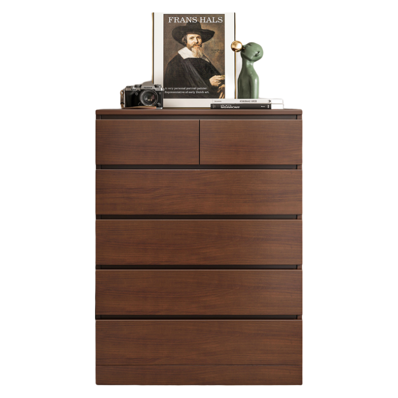 腾煜雅轩 斗柜客厅五斗柜房间置物柜客厅储物柜靠墙斗柜 【双排十斗】深胡桃色120CM 宽大顶面 多层置物