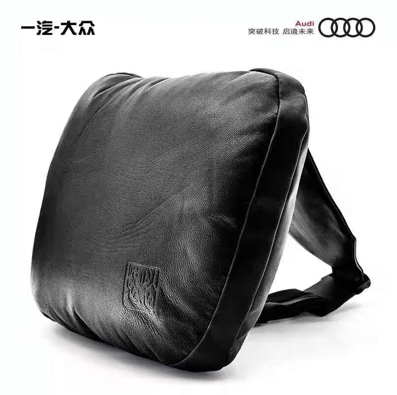 谷咖(guka)奥迪羊皮头枕奥迪原厂汽车头枕小羊皮枕原装悦心以心系列a4