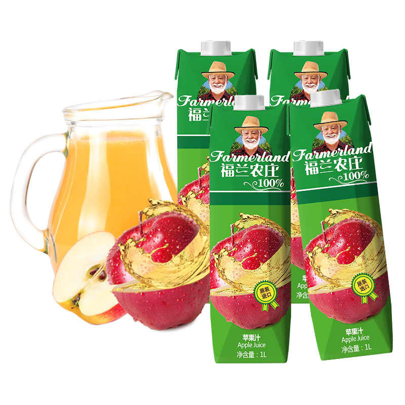 福兰农庄100%纯果汁苹果汁价格走势、口感评测及购买推荐