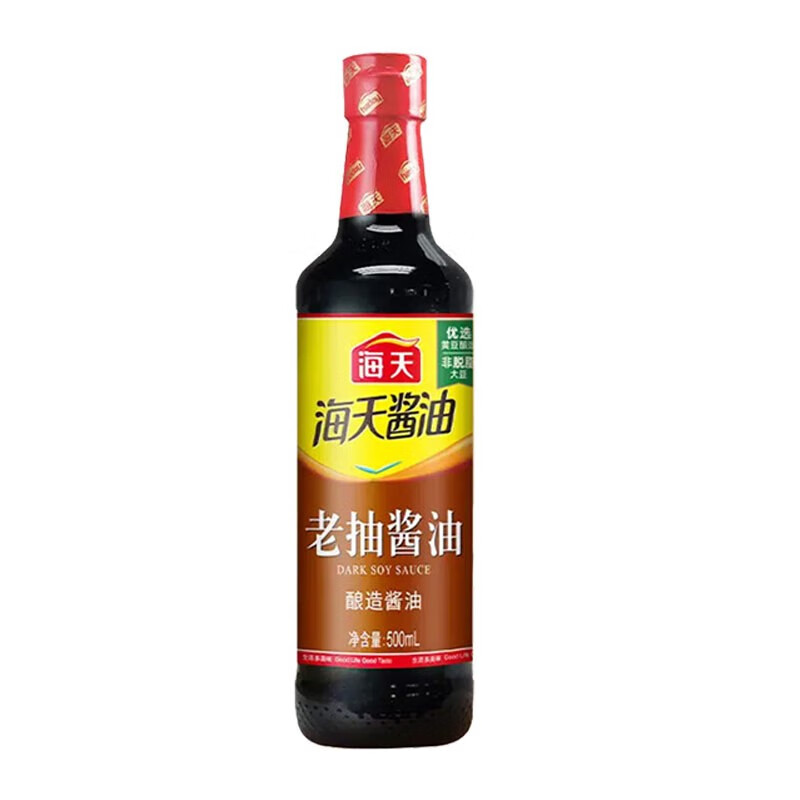 海天酱油瓶家用凉拌提鲜烹饪点蘸家庭厨房调味料 老抽500ml*1瓶
