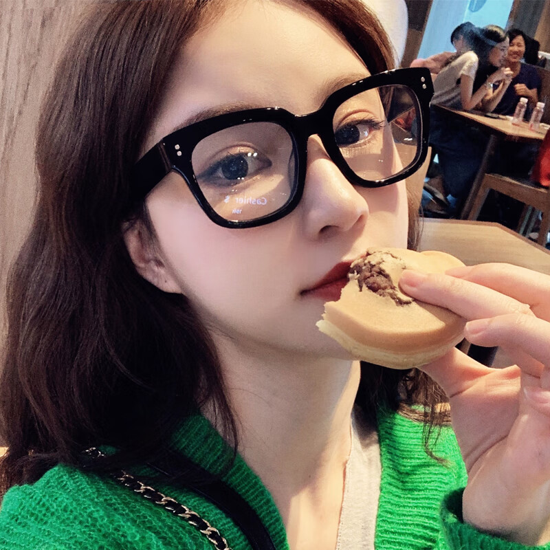 素颜眼镜框女网红雪梨款黑色粗框黑框眼镜韩版潮复古平光装饰眼睛无